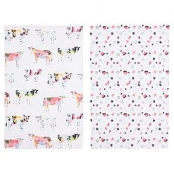 Ulster Weavers Pack Of 2 Tea Towels Brushstroke Cow