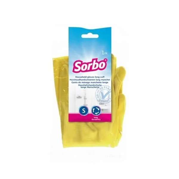 Sorbo Household Strong Gloves Small Yellow
