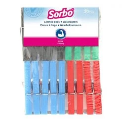 Sorbo Pack Of 36 Plastic Pegs