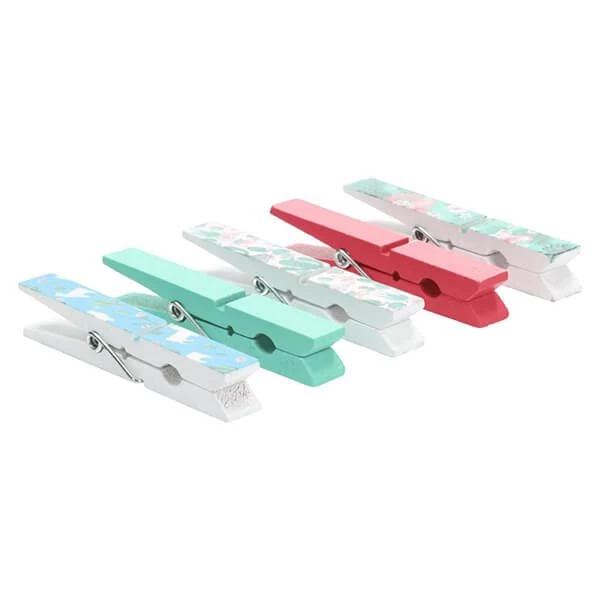 Sorbo Pack Of 12 Pegs In Botanic Print - Image 2
