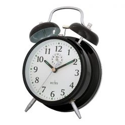 Acctim Saxon Alarm Clock Black
