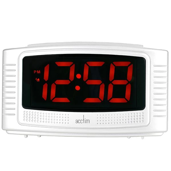 Acctim Vian Alarm Clock White - Image 2
