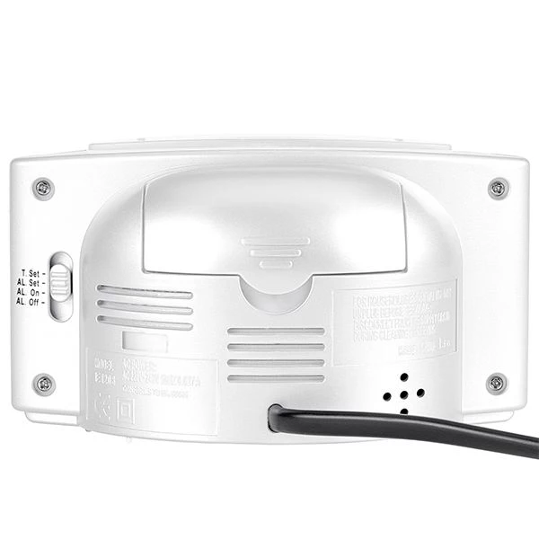 Acctim Vian Alarm Clock White - Image 3