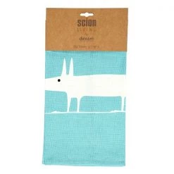 Scion Living Mr Fox Teal Set Of 2 Tea Towels