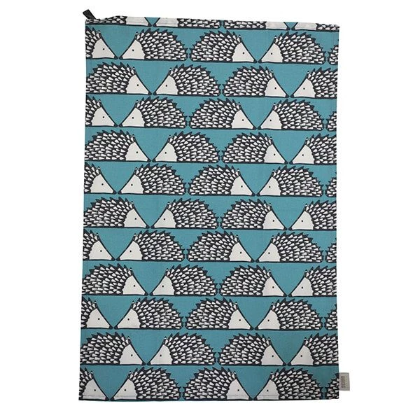 Scion Living Spike Set Of 2 Tea Towels Teal