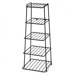 Delfinware Wireware Black 5 Tier Saucepan Stand