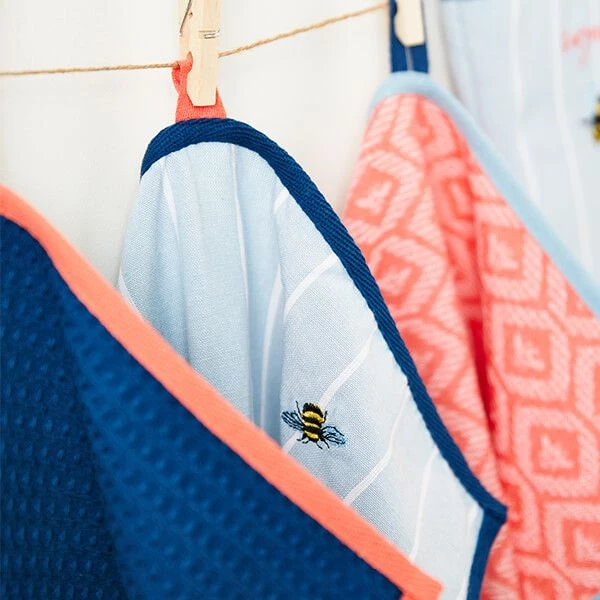 Joules Country Cottage Bee Tea Towels Set Of 3 - Image 6