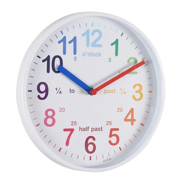 Acctim Wickford Kids Wall Clock White - Image 2