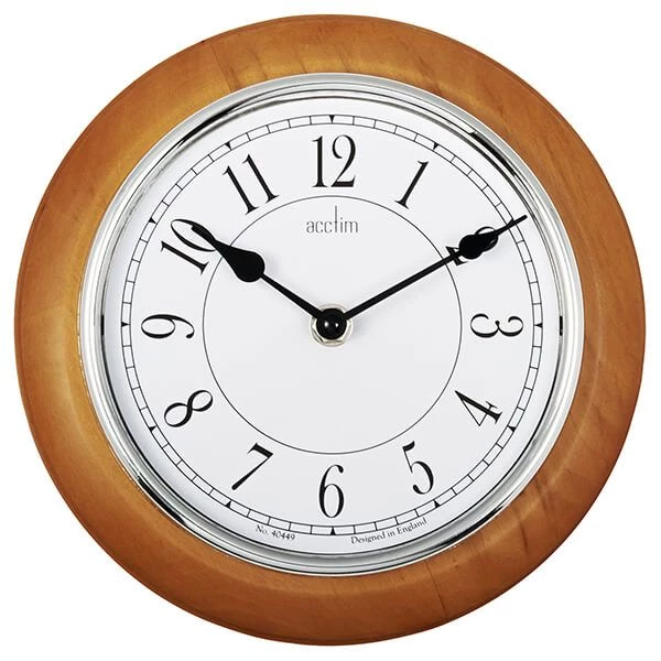 Acctim Newton Wall Clock Natural
