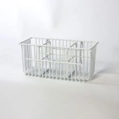 Delfinware Wireware White Cutlery Basket