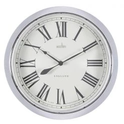 Acctim Belmont Wall Clock Chrome