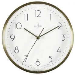 Acctim Ava Wall Clock Gold