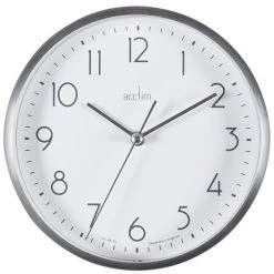 Acctim Ava Wall Clock Silver