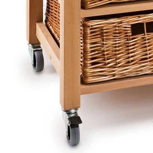Eddingtons Lambourn Vegetable 3 Basket Kitchen Trolley - Image 2