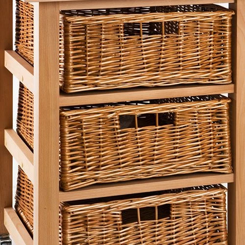 Eddingtons Lambourn Vegetable 3 Basket Kitchen Trolley - Image 3