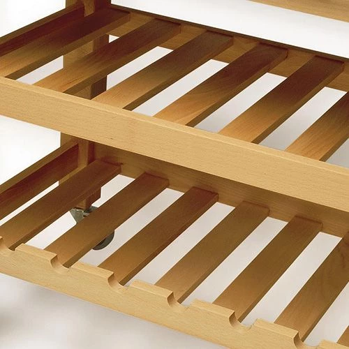 Eddingtons The Leverton Solid Beech Kitchen Trolley - Image 3