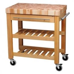 Eddingtons The Leverton Solid Beech Kitchen Trolley