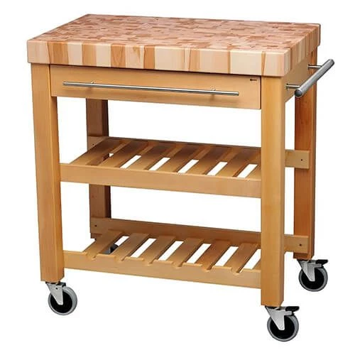 Eddingtons The Leverton Solid Beech Kitchen Trolley