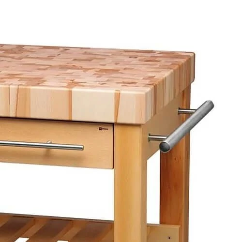 Eddingtons The Leverton Solid Beech Kitchen Trolley - Image 4