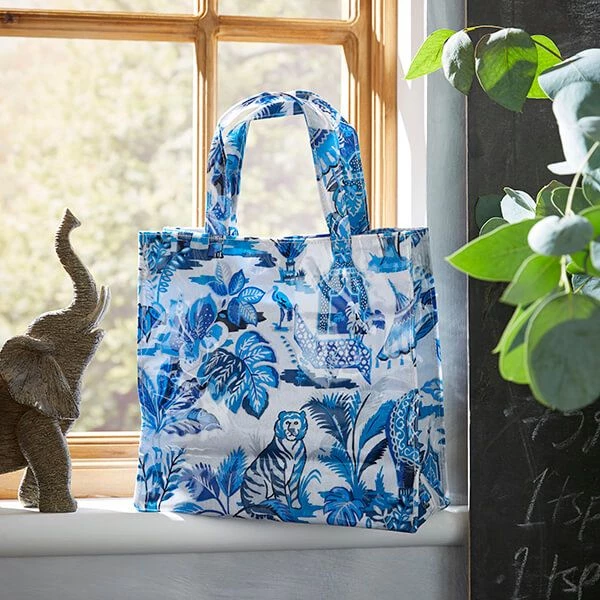 Ulster Weavers India Blue Small PVC Bag - Image 2