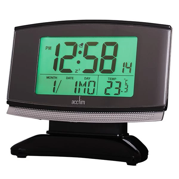 Acctim Acura Alarm Clock Black - Image 2