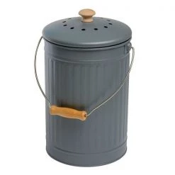 Eddingtons 7 Litre Compost Pail / Bin Charcoal