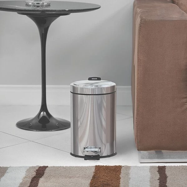 Tramontina Polished Stainless Steel Pedal Bin 3L - Image 6