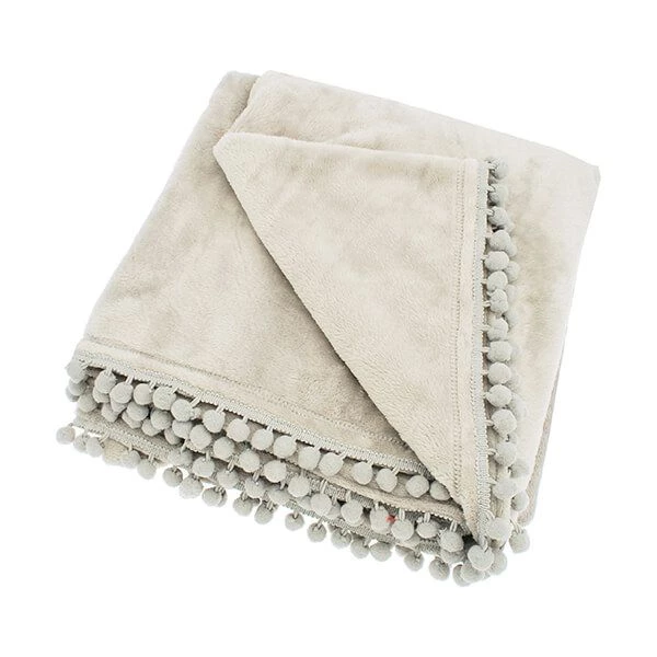 Walton & Co Cashmere Linen Touch Fleece Throw