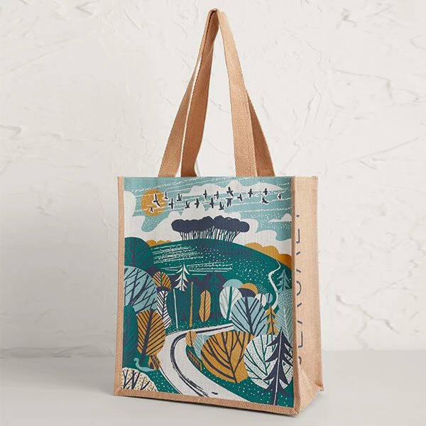 Seasalt Jute Shopper Almost Home Trees Valley