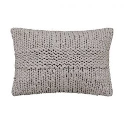 Katie Piper Reset Chunky Cushion 60 X 40cm Silver