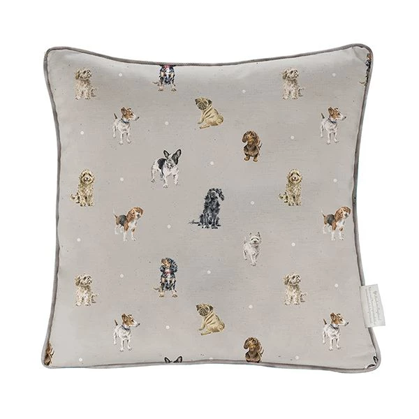 Wrendale Designs 40cm Blooming With Love Dog Square Cushion - Image 2