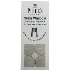 Price's Prices Fresh Air Open Window Tealights Pack Of 10