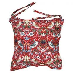 William Morris Strawberry Thief Red Oxford Seat Pad