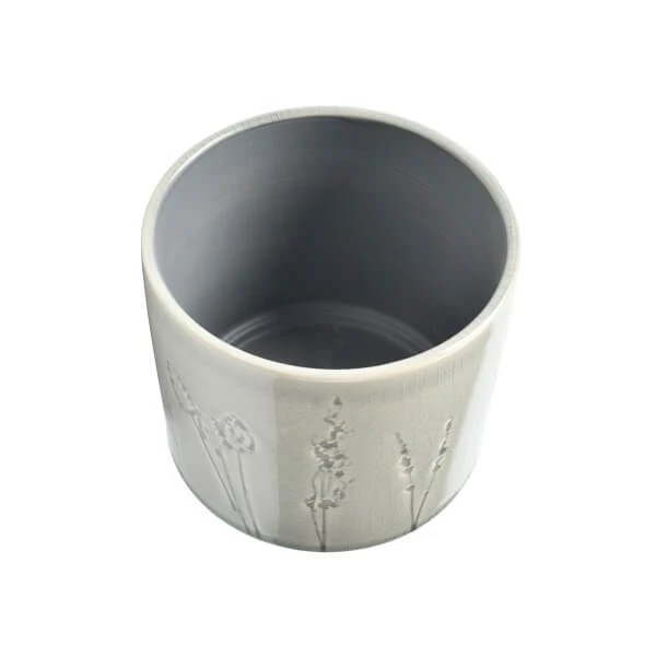 Burgon & Ball Provence Small Grey Glazed Pot - Image 3