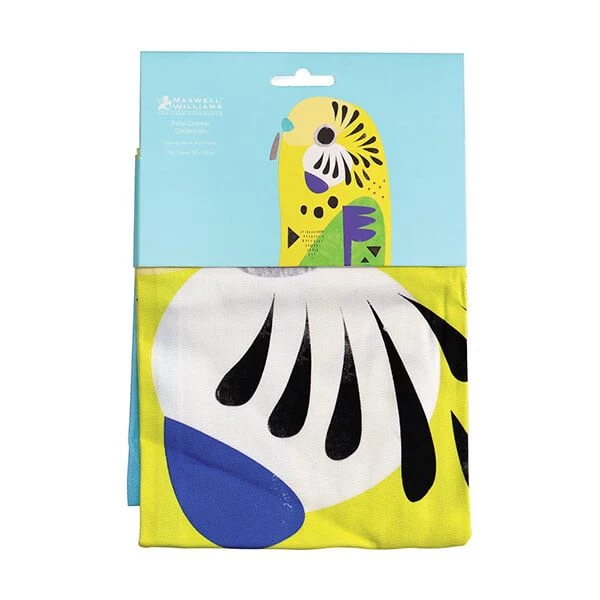 Maxwell & Williams Pete Cromer Tea Towel Budgerigar - Image 2