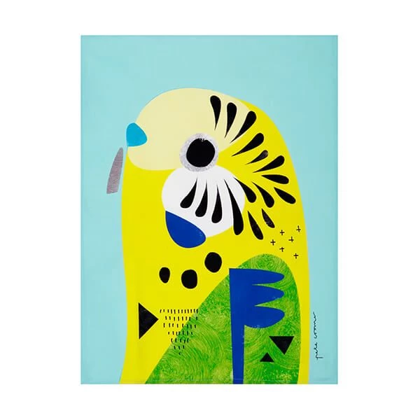 Maxwell & Williams Pete Cromer Tea Towel Budgerigar