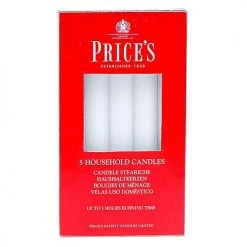 Price's Prices Household Candles Pack Of 5