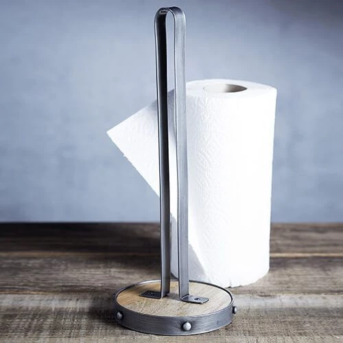 Industrial Kitchen Mango Wood Towel Holder - Image 3