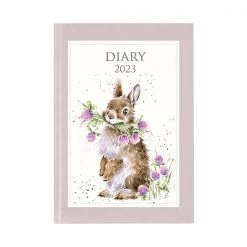 Wrendale Designs Bunny Head Clover Heels Flexi 2023 Diary