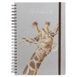 Wrendale Designs Wrendale Flowers Giraffe Large A4 Notebook