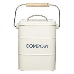 Living Nostalgia Antique Cream Compost Bin