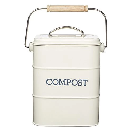 Living Nostalgia Antique Cream Compost Bin