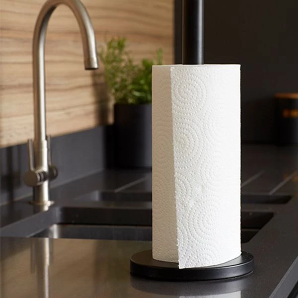 MasterClass Black And Brass Finish Towel Holder 35cm - Image 2