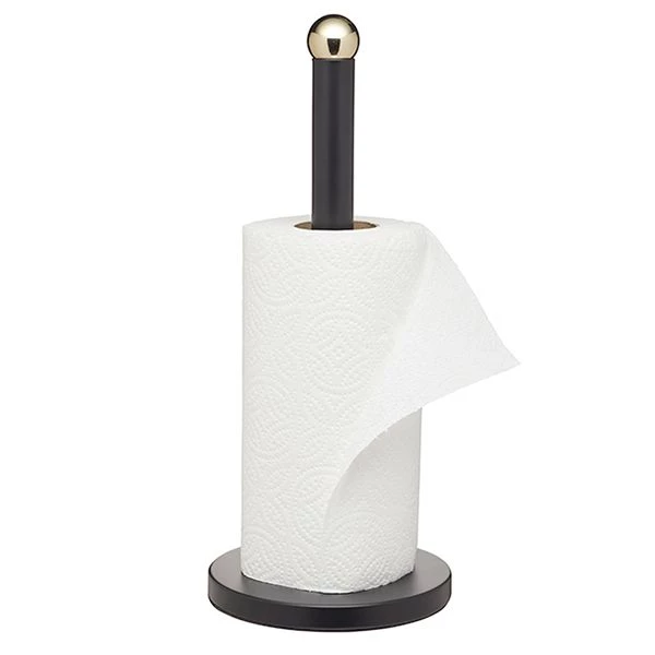 MasterClass Black And Brass Finish Towel Holder 35cm