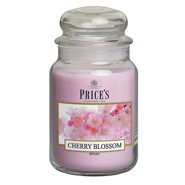 Price's Prices Fragrance Collection Cherry Blossom Large Jar Candle
