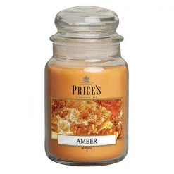 Price's Prices Fragrance Collection Amber Large Jar Candle