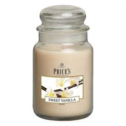 Price's Prices Fragrance Collection Sweet Vanilla Large Jar Candle