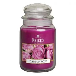 Price's Prices Fragrance Collection Damson Rose Large Jar Candle