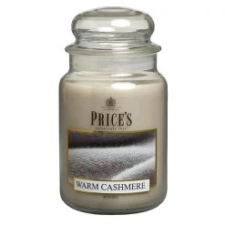 Price's Prices Fragrance Collection Warm Cashmere Large Jar Candle
