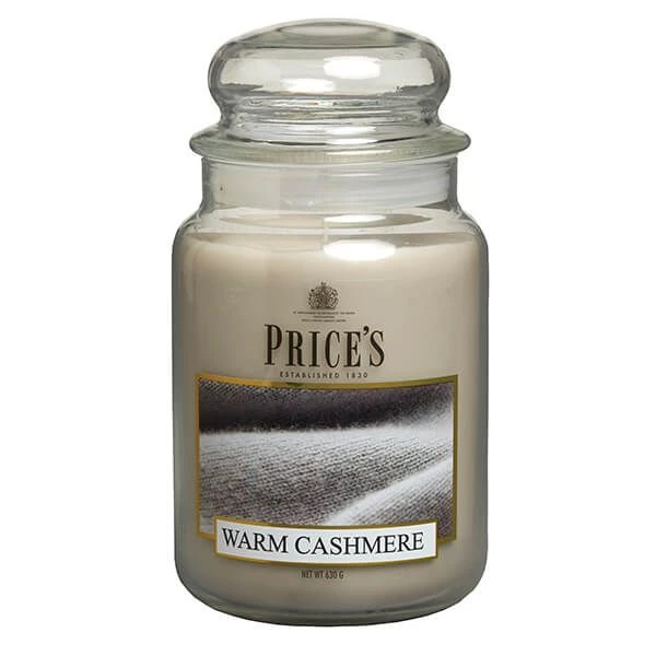 Price's Prices Fragrance Collection Warm Cashmere Large Jar Candle